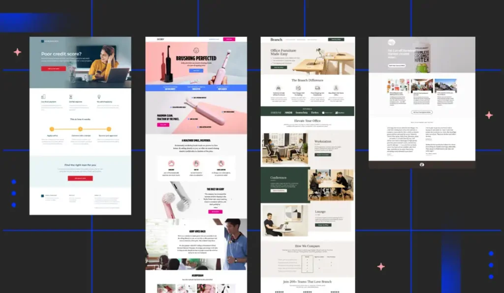 Illustration Design of Average Landing Page Conversion Rates